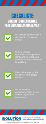 Checkliste: Zukunftsorientiertes Perfromancemanagement