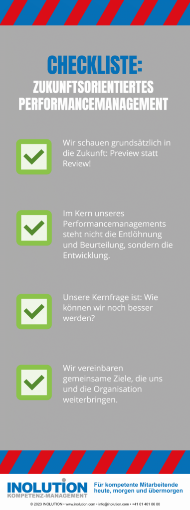 Checkliste: Zukunftsorientiertes Perfromancemanagement