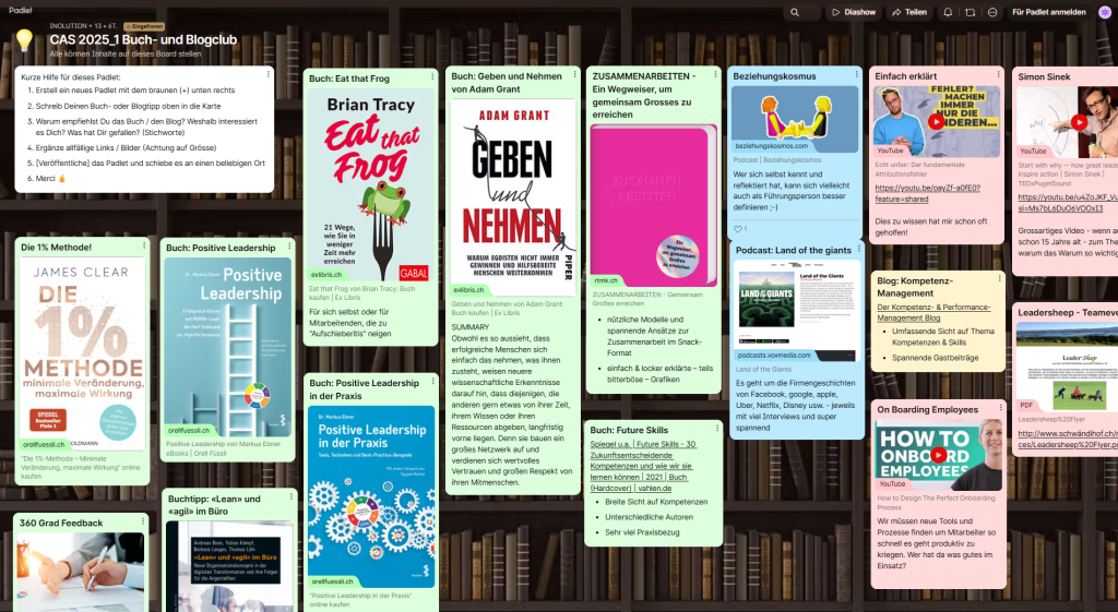 Buch- & Blogclub: CAS 2025_1